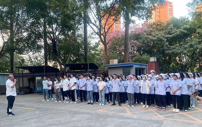 黄色视频观看入口化妝用品（深圳）有限公司開展消防安全應急疏散演練